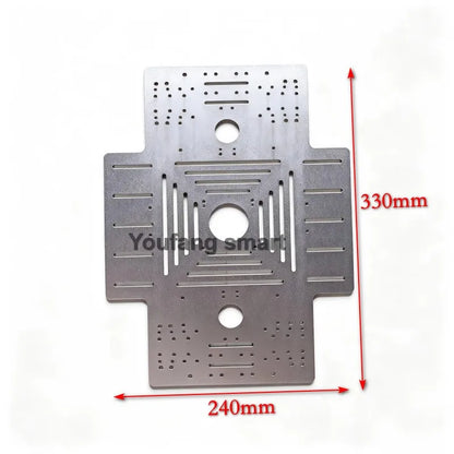 25Kg Big Load 4WD Mecanum Wheel Robot Car 330+240mm Chassis with 12V Encoder Motor for Arduino ROS Robot Arm DIY Kit Toy Parts