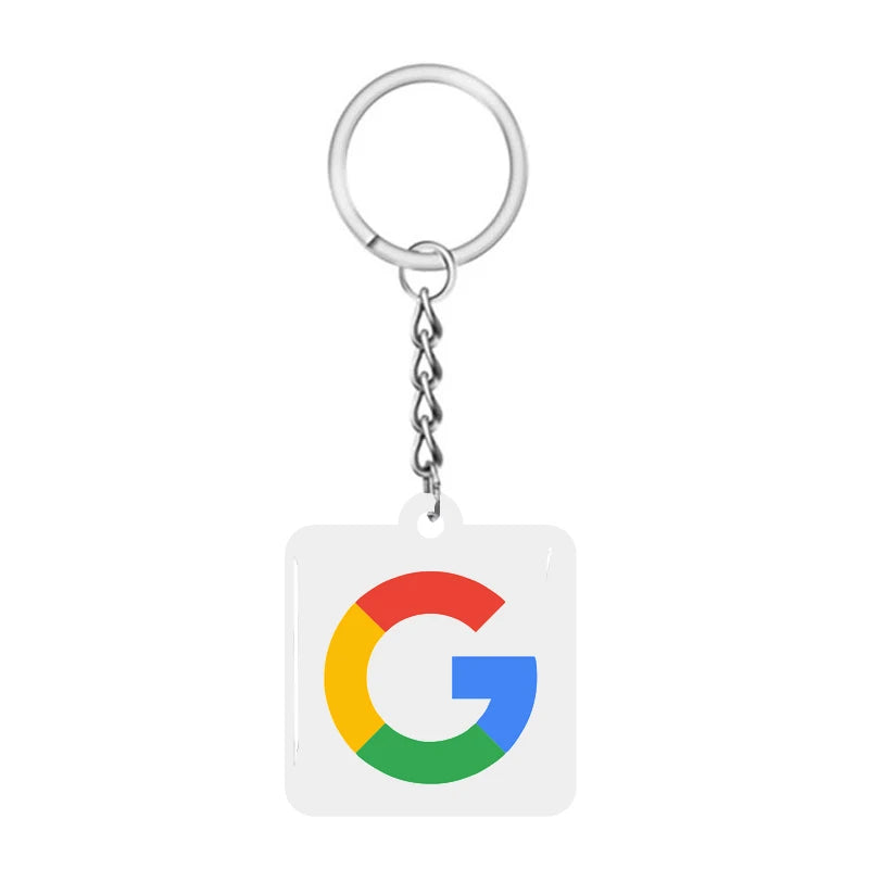 NFC Smart Epoxy Keychain for Google Instagram WhatsApp Facebook Snapchat Review Tap Keychain for Instant Customer Feedback