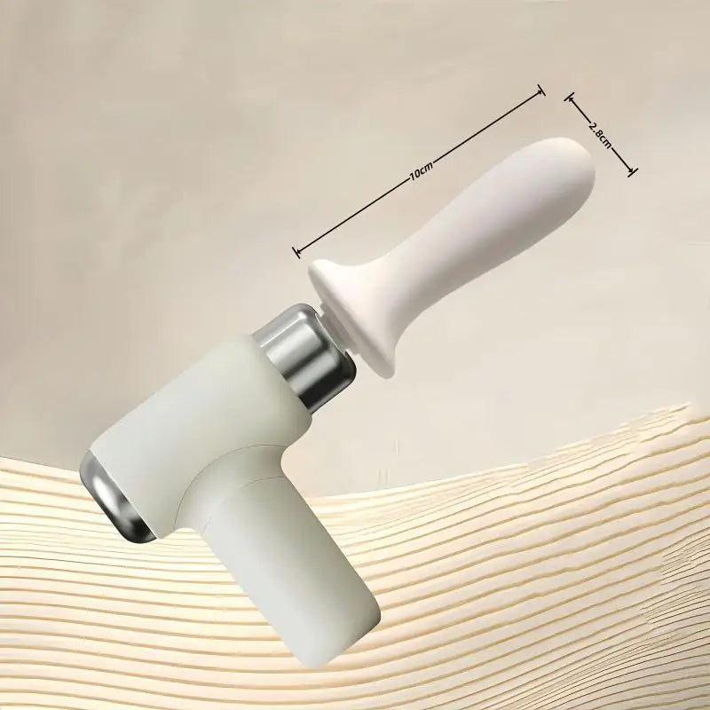 NEW Mini Massager Replaceable Massage Heads Deep Muscle Relaxation For Workout Recovery Home Office Travel
