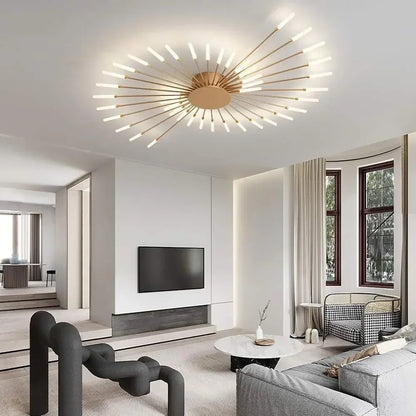 Modern Minimalist Stylish LED Ceiling Chandelier Lamps Design Art Suspension Pendant Lights Home Decor Items Living Room Bedroom