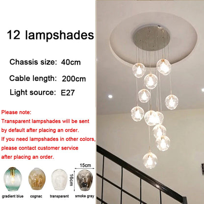 home decorationPendant lights, luxury crystal living room chandelier, bedroom Pendant lamp, ceiling light, indoor lighting