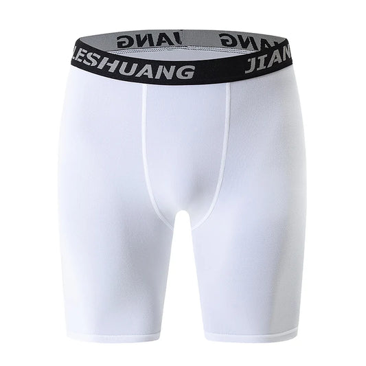 5piece Set Of Men's Classic Black And White Elastic Long Underwear Quick Drying Comfortable Sporty Youth Trend Flat Corner Pants
