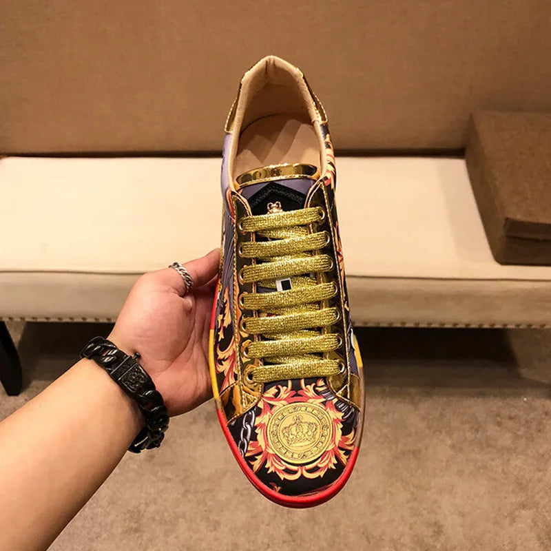 Leather Shoes Men Sneakers Shoes for Men Luxury Designer Mens Loafers Platform Shoes Man