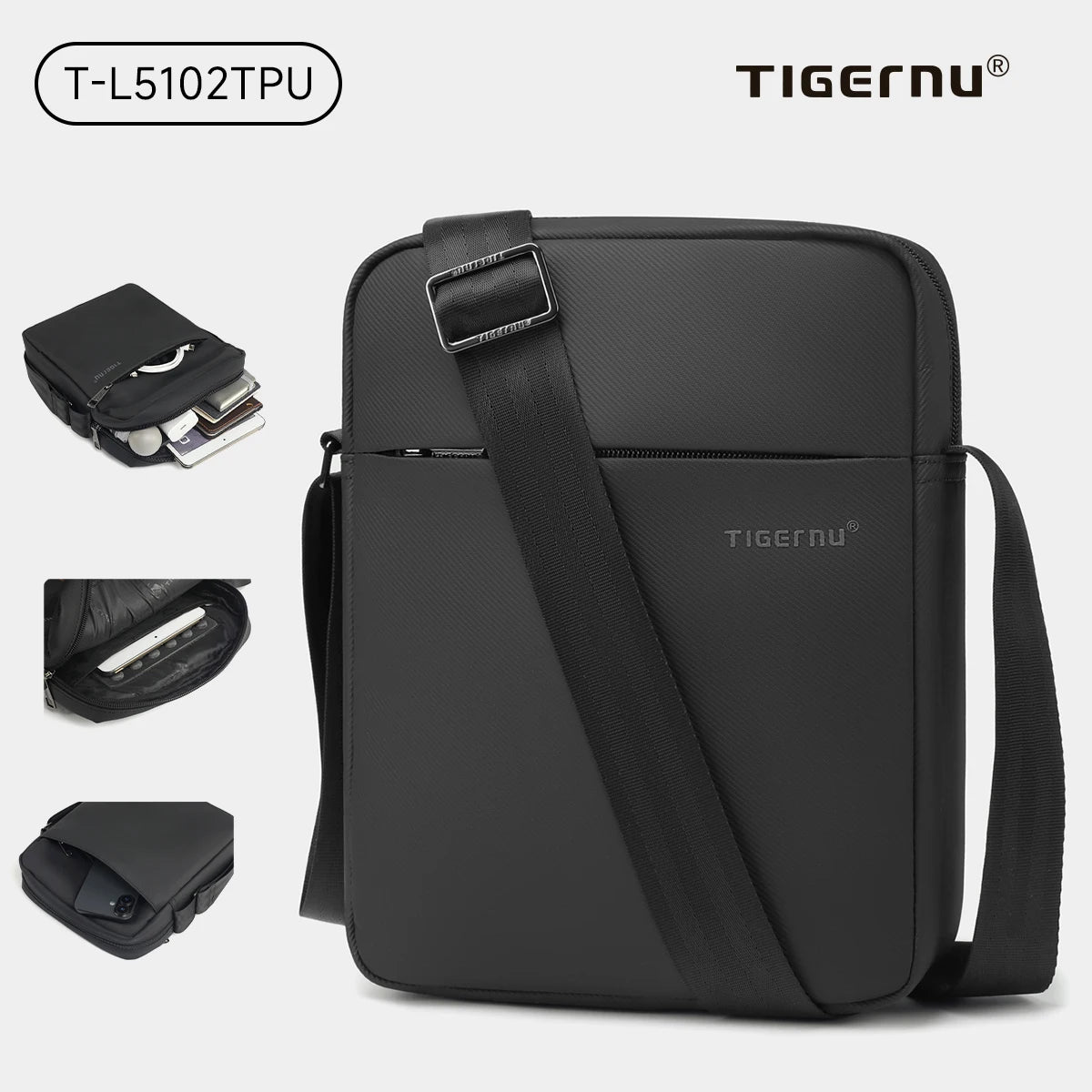 Tigernu HOT SELLING Bags For Men Messenger Bag Casual Shoulder Pack Male Crossbody Bolsa Mini Bag Sling Bags Ipad Travel Package
