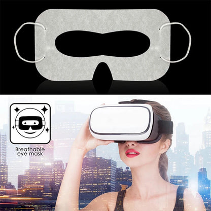 100Pcs Disposable VR Mask Breathable VR Eye Covers Universal Virtual Reality Face Mask for Meta Quest 3S VR Headset Accessories