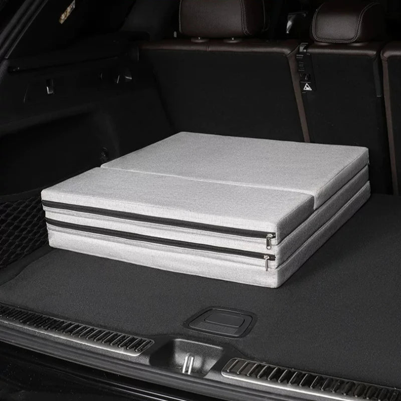 Folding Camping Bed Portable With Mattress For Car SUV Space Saving Foldable Cot For Adults Outdoor Travel Home Office Nap