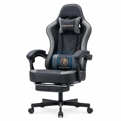 （Local US Inventory）Ergonomic Gaming Chair for Adults High Back Office Desk Chair with Massage ket Spring Cushion Footrest Lumba