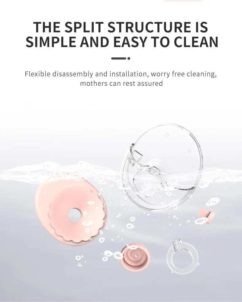 Upgrade Breast Pump Electric Handsfree BPA Free With Heating &UV Sterilize Lid Optional Silent Wireless Wearable Breastmilk Pump