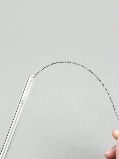 10pcs Straw Cleaning Brush, Stainless Steel Small Brush, Can Be Used To Clean Crevices, Teapots, Straws, And Baby Bottles.