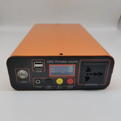 300W Portable Solar Generator Outdoor Electricity Energy Storage Power Station For Home Backup Camping Hiking Travel Supply
