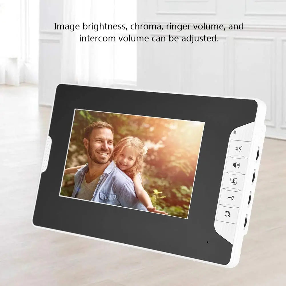 Video Intercom System, 7" Video Intercom Doorbell Camera System, Video Door Phone Intercom Kit Waterproof Camera Door Bell