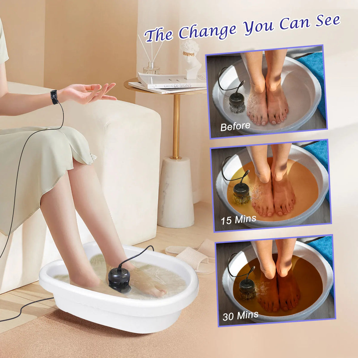 Latest Dual Detoxify Ionic Foot Bath Detox Machine Naturally Life Detoxify Health Foot Spa Machine With Pads Massage And Far Infrared Waist Belts