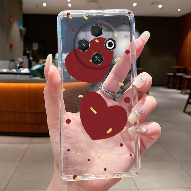 For Tecno Spark 30C Case kl5 kl5n Aesthetic Butterfly Flower Clear Soft Silicone Back Cover Techno Spark 30C Phone Case k15 k15n