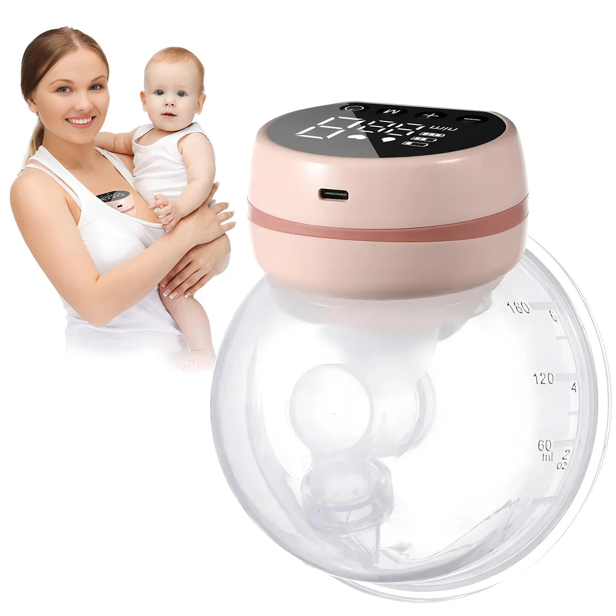 Portable Wearable Electric Breast Pump - Hands-Free Milk Collector for Comfortable Extraction,Breastfeeding Assistant