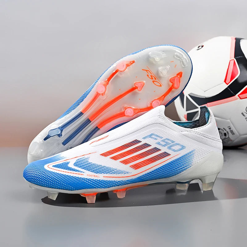 New Men Football Boots Outdoor Sport Breathable Non Slip Long Spikes Training Soccer Shoes Match Boys Cleats Adult Comfortable