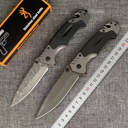 Folding Pocket Knife | Stainless Steel Blade, Plastic Handle | Camping & Outdoor Carry