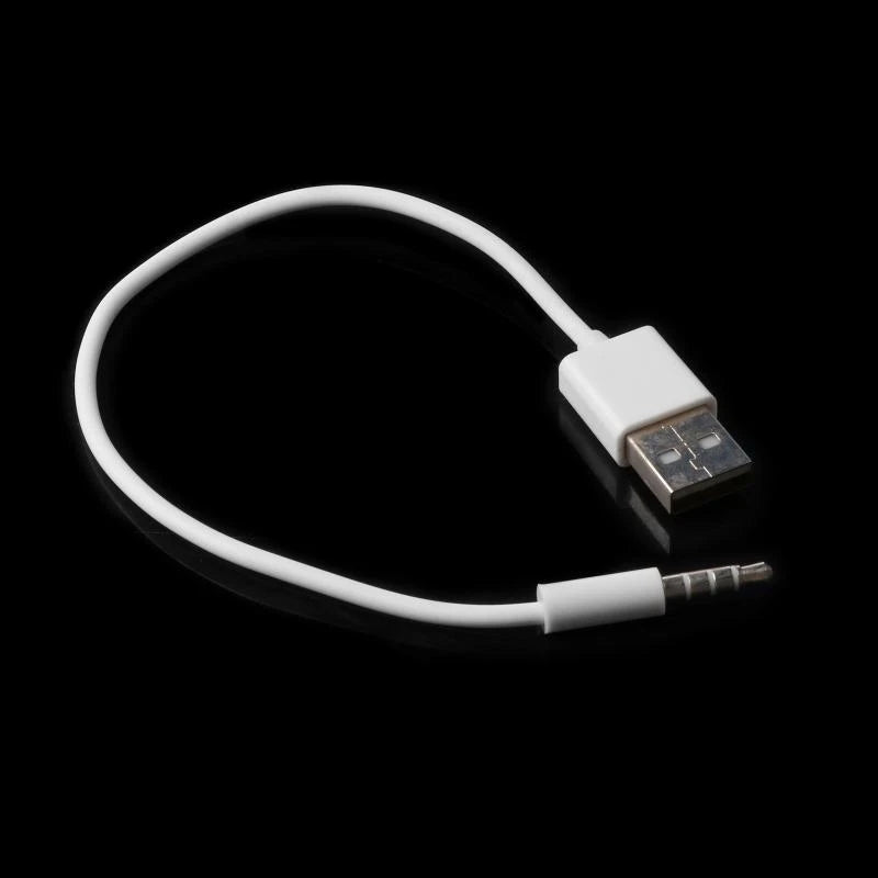 USB 3.5mm Data Sync Charging Cable Adapter for Apple iPod Shuffle 2nd #221