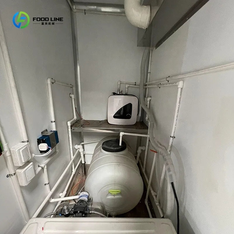 Outdoor Luxury Shower and Toilet Cabin with Mobile Bathroom Facilities for Camping and Events Restroom Trailer