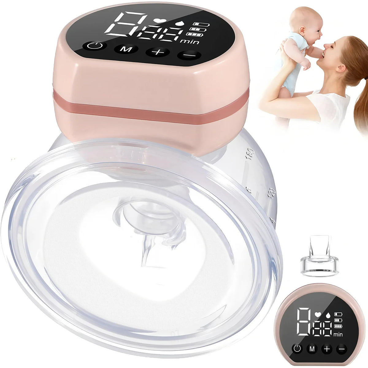New Wearable Electric Breast Pumps Portable Hands Free Breast Pump Silent Comfort Breast Milk Extractor Collector 1PCS
