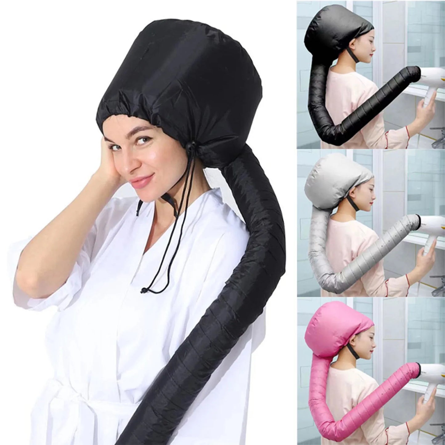 Hair Dryer Steamer Cap Reusable Styling Drying Hat Hair Care Dry Hair Cap for Hair Dryer Home Spa Salon Styling