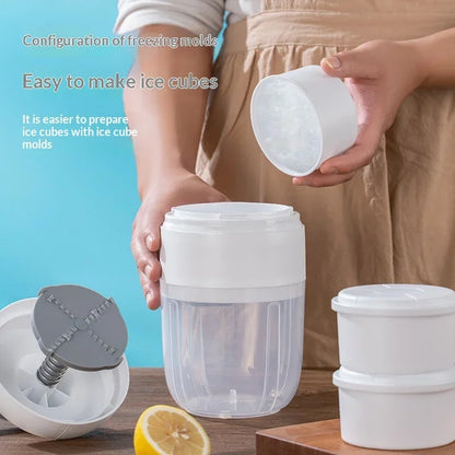 Shaved Ice Machine Mini Ice Crusher Hand Operated Shaved Ice Milkshake Maker Household Portable Small Hail Machine Kitchen Tool