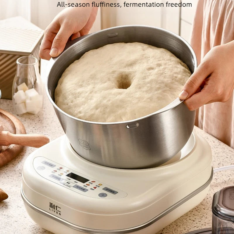 5L Automatic Dough Kneading Machine, Multi-Function Bread Maker Mixer, Fermentation Durable Easy-Clean for Home Baking Machine