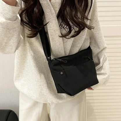 Fashion Waterproof Nylon Crossbody Bag Quick-dry Portable Large Capacity Lightweight Casual Shoulder Bag Versatile Phone Bag