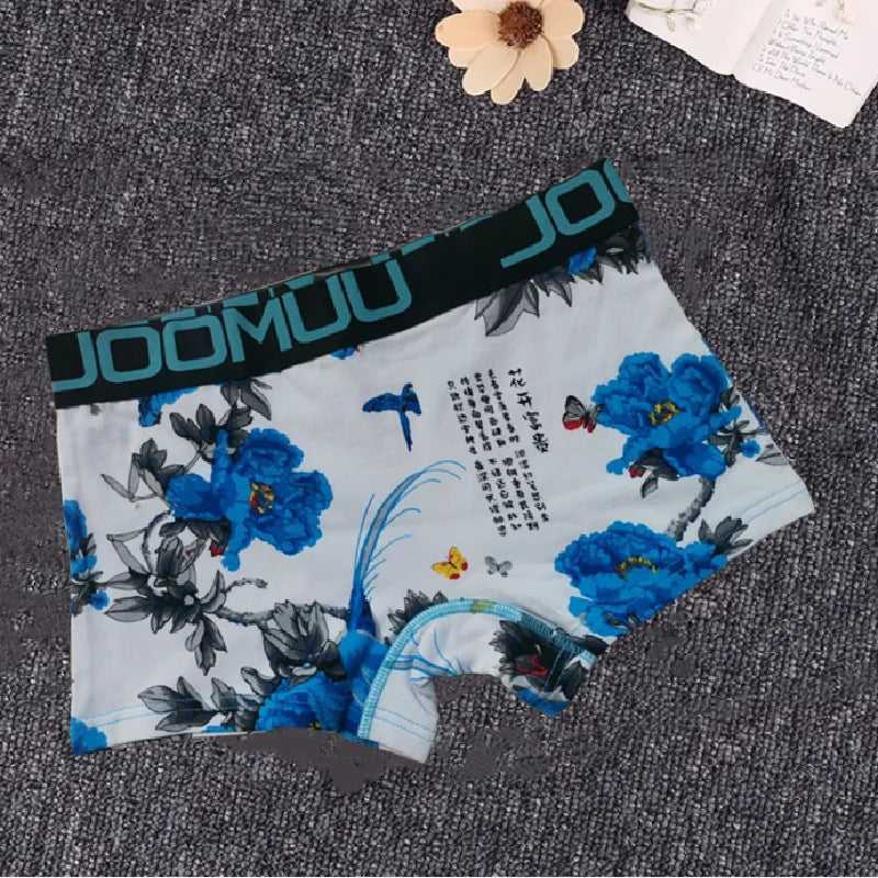 Women's Cotton Print Cartoon Boxer Briefs Boyshort Ladies Breathable Comfortable Elastic Safety Panties Female Underwear Shorts