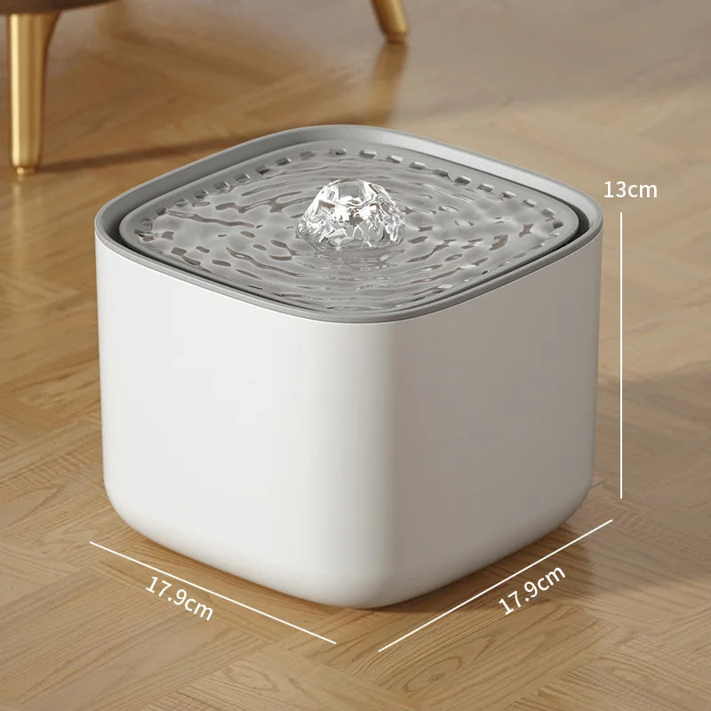 Cat Water Fountain 3L Large Capacity for Pet Water Drinking Bowls Dispenser USB Electric Auto Recirculate Ultra Quiet
