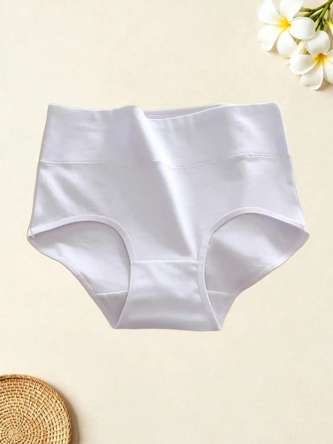 6pcs Mid-Waist Cotton Women's Underwear, Breathable, Stretchy & Tummy Control Design, Soft Boyshort Panties, Ideal for Daily Wea