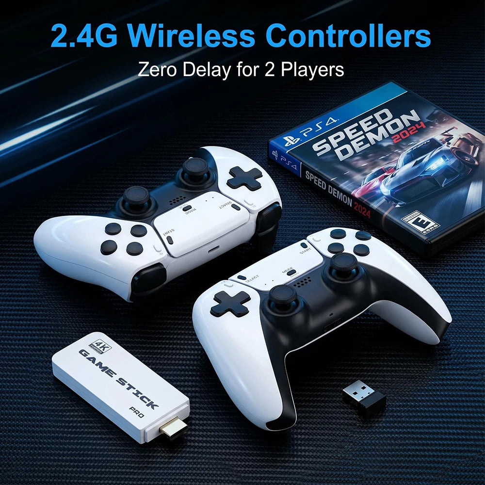 Two-Player Competitive Game Console TV 4K High-Definition Double-Player Retro Game Console PSP Game Controller