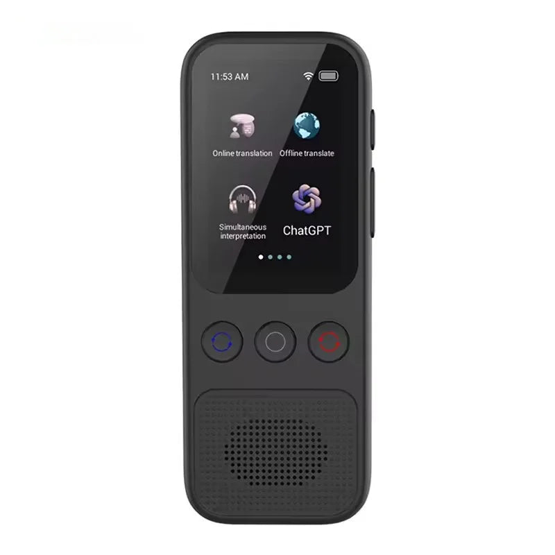 S80 AI Translator Device Supports 138 Languages Intelligent Translator ChatGPT Real-time Voice Recording Text Translate Machine