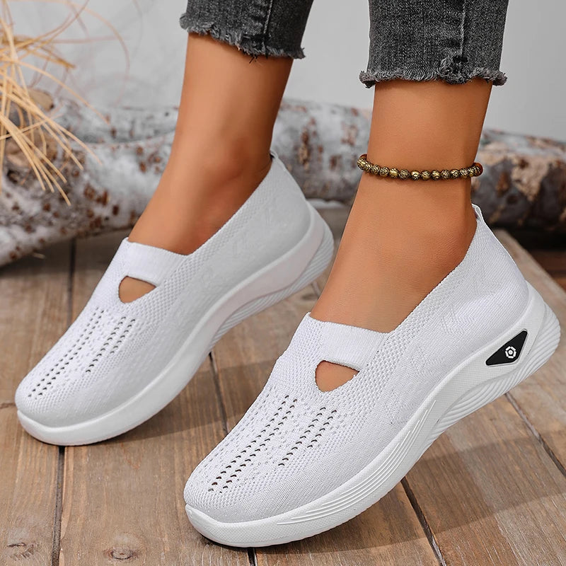 Women's Slip-On Sneakers | Flat Low-Profile Design | Casual Everyday Wear