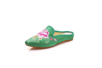 Embroidered Wedge Slippers | Vintage Boho-Style Sandals | Women's Casual Streetwear Footwear