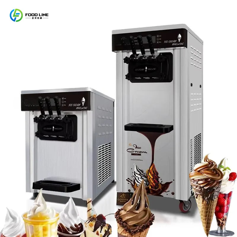 Customized Good Quality Banding Machine Snack Machines Soft Ice Cream Machine Factory Price