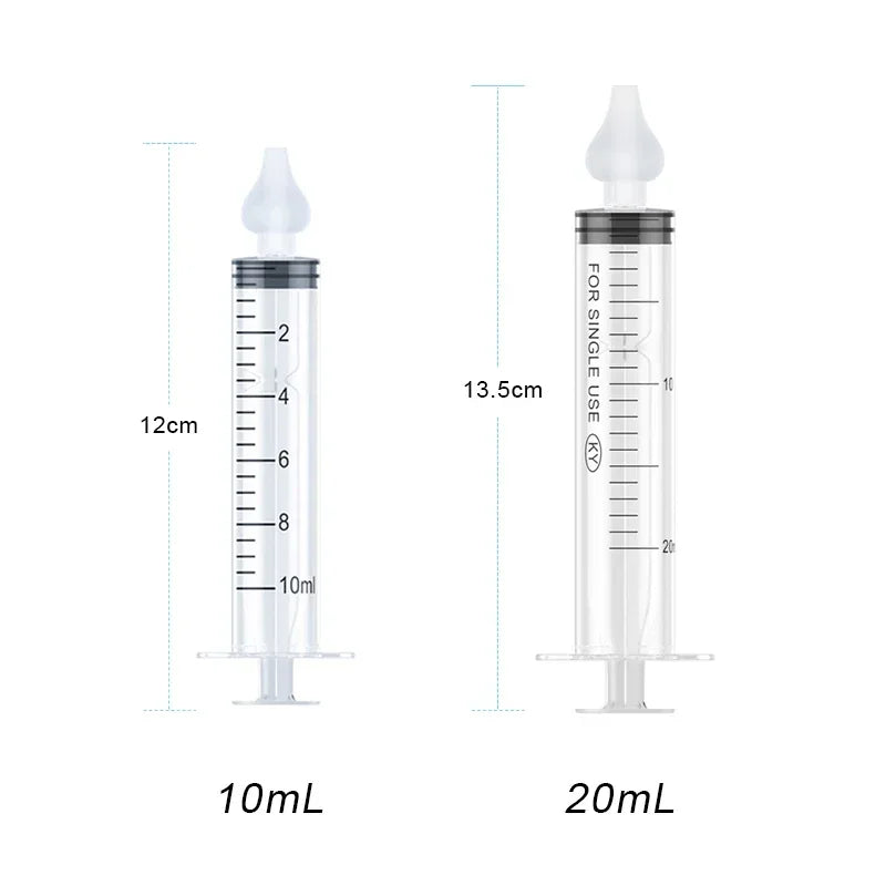 10ML/20ML Baby Nose Cleaner Needle Tube Nasal Aspirator Reusable Baby Rhinitis Nasal Washer Syringe Nasal Irrigator for Children