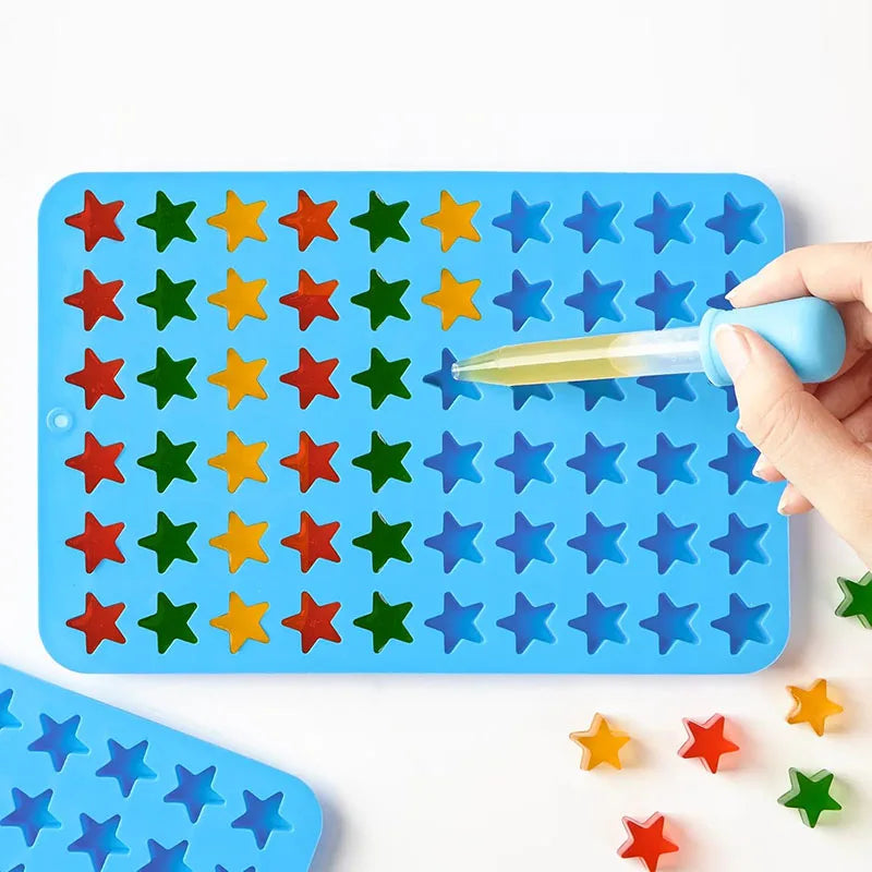 Star Candy Silicone Molds For Gummy Chocolate Keto Snack Ice Cube Tray Caramels Cake Cupcake Topper Dog Pet Treats Wax Melts