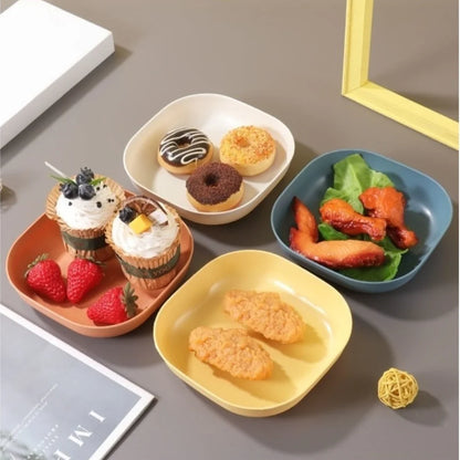 1 Set Dish Square Snack Plate With Storage Box For Home Kitchen Party Snacks Fruits Home Kitchen Accessories