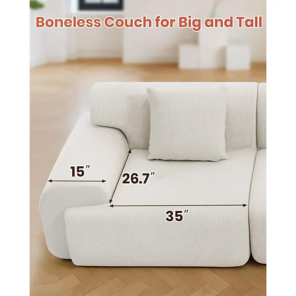 Compact Lounge Couch for Small Spaces: Ideal for Renters and Casual Living Rooms