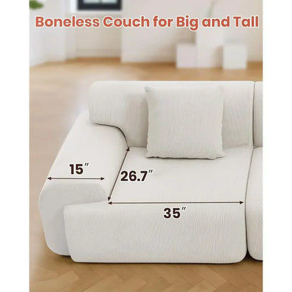 Compact Lounge Couch for Small Spaces: Ideal for Renters and Casual Living Rooms