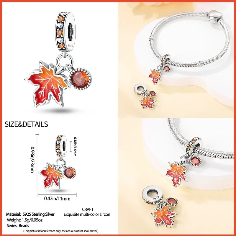 925 Sterling Silver Fashion Bee Honey Jar Sunflower Autumn Series