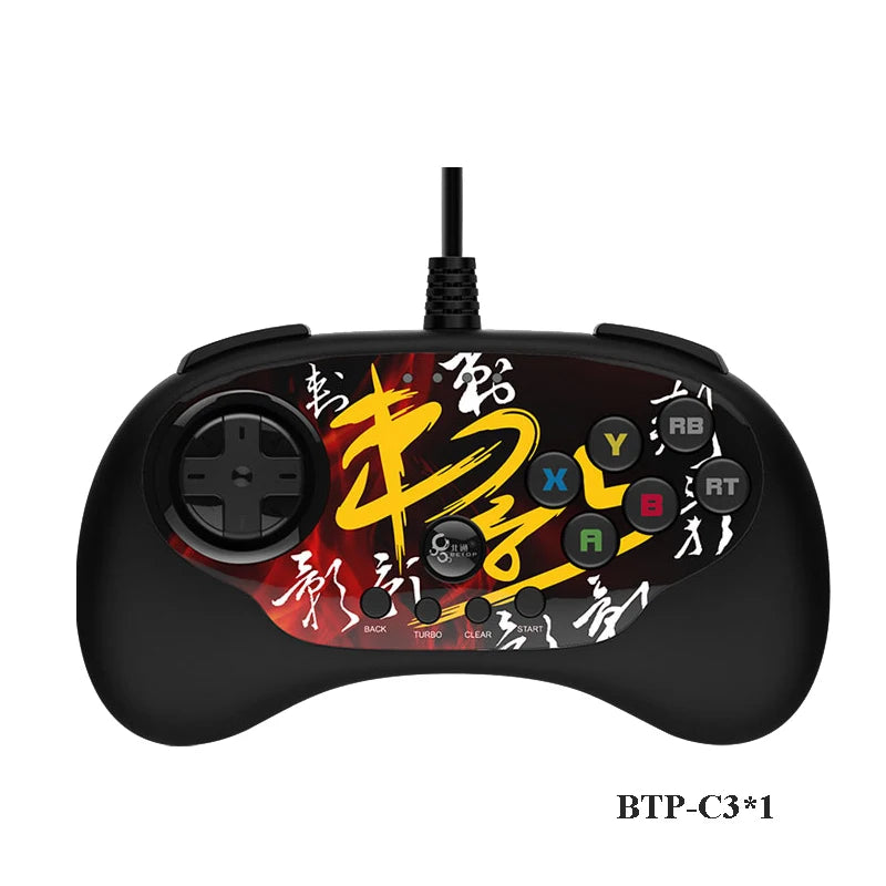Original BEITONG Betop Wired Gamepad Fighting Joystick Gaming Controller Control For Android TV PC Steam,Street Fighter,Tekken 7
