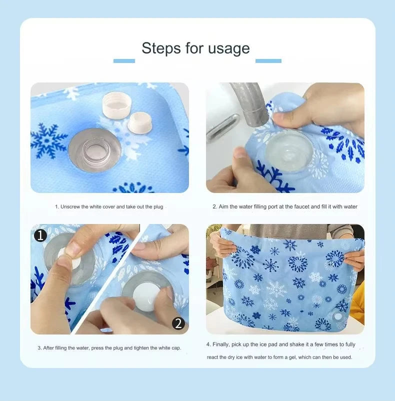 Pet Cooling Mat Dry Ice Pet Cool Pad Water Injection Cooling Dog Beds Keep Your Pet Cool Waterproof Wear Resistant For Dogs&Cats