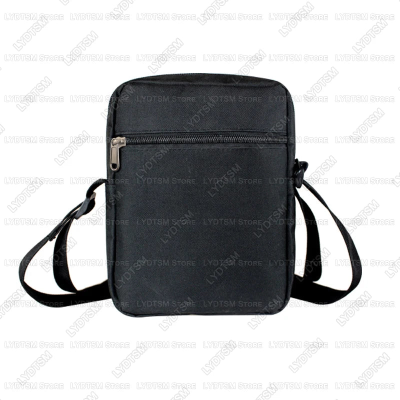 Japanese Black Cat Eating Ramen Print Crossbody Bag Women Shoulder Bag for Travel Phone Wallet Holder Teenager Messenger Bags
