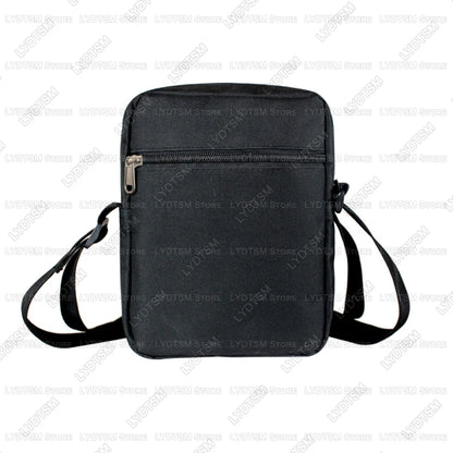 Japanese Black Cat Eating Ramen Print Crossbody Bag Women Shoulder Bag for Travel Phone Wallet Holder Teenager Messenger Bags