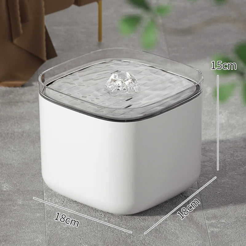 3L Cat Water Fountain Auto Recirculate PP Material Large Capacity USB Electric Mute Cats Water Dispenser for Cat to Drink Water