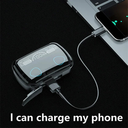 M10 TWS Bluetooth 5 3 Wireless Earphones 3500mAh Charging Box 9D Stereo Sports Waterproof Earbuds with Microphone for Daily Use