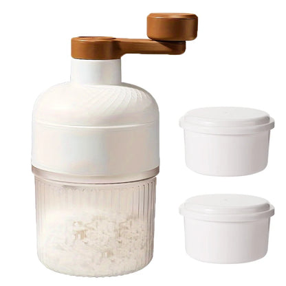 Manual Ice Crushers Shaved Ice Machine Small The Smoothies Machine Unplugged The Ice-making Box Household Hand Portable Crusher
