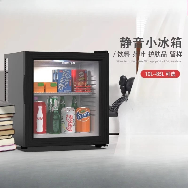 Household small mini food sample tea refrigerated fresh fresh-keeping cabinet silent small refrigerator mini refrigerator