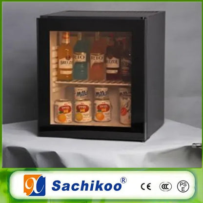 Glass Door Minibar Fridge Refrigerator for Hotel No Noise Luxury 40L Haino Teko 220v 65 Air Cooling Diagnostic Tools Fridge 65W